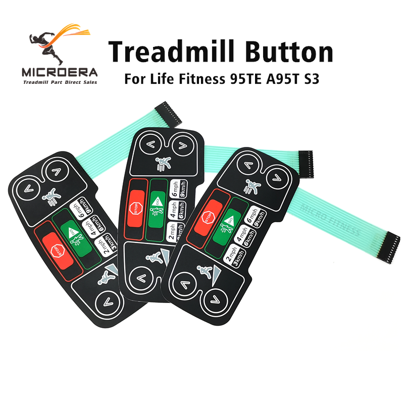 Treadmill Numbers Buttons Life fitness 95TE A95T S3 Treadmill Button Parts Console panel switch ...