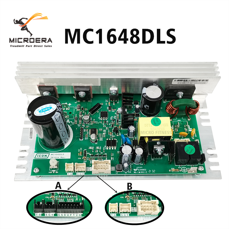 PROFORM Nordic Track Treadmill Controller Control Board MC1648DLS ZE0824 REV EW-MC1648DLS-JST U2CODE013