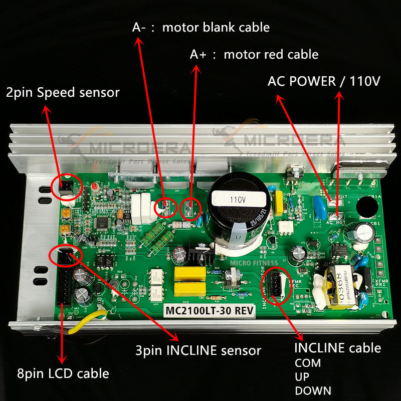 MC2100LS-30 REV Treadmill Motor Controller MC2100LTS-30 REV for ICON Nordic Track Nordictrack Running machine Circuit Board Control Board MC2100LS 30 REV