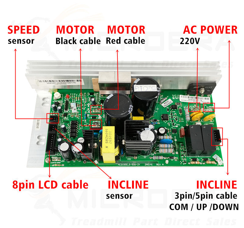 PROFORM Nordictrack Treadmill Motro Control board MC2100ELS 50W ZY 2Y Controller Circuit Board