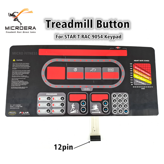 STAR TRAC 9054 Treadmill Button Panel Keypad keyboard Membrane Switch