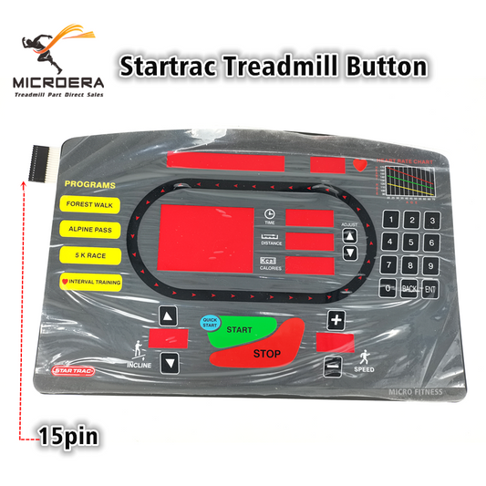 STAR TRAC Treadmill Button Panel STAR T RAC Keypad keyboard Switch