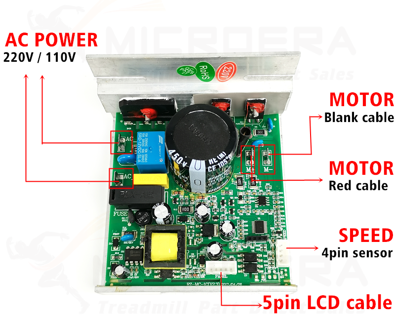 Treadmill Motor Control board Controller RZ-MC-1C (V2.3) RZ MC 1C V2.3