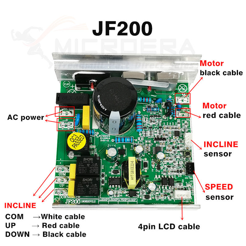 Treadmill Motor Controller Control panel Circuit board JF200 BL656AS