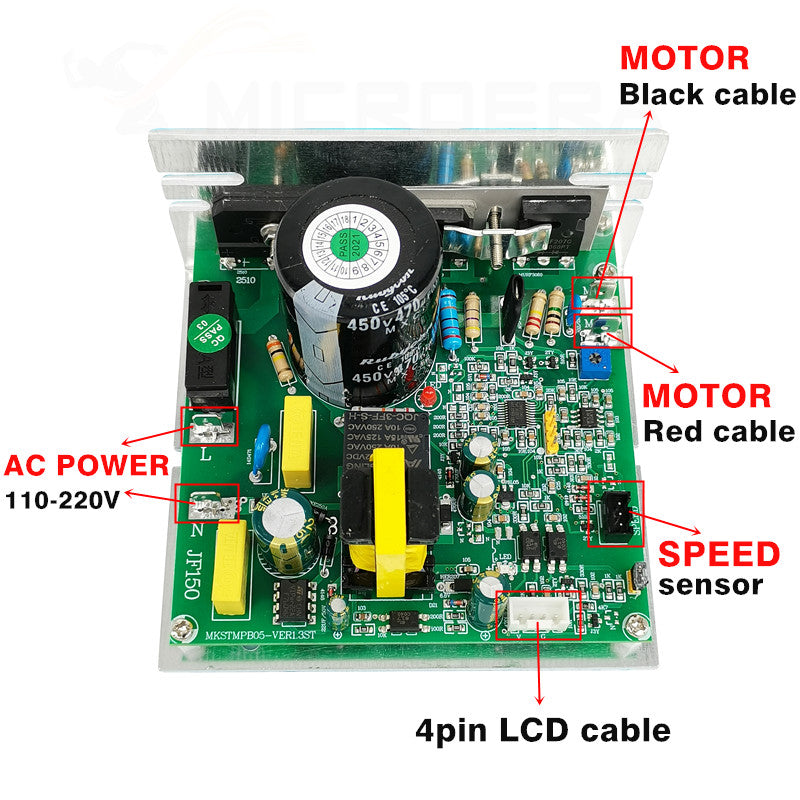 Treadmill Motor Controller Control panel Circuit board MKS TMPB05-P 20101006 JF150 120528