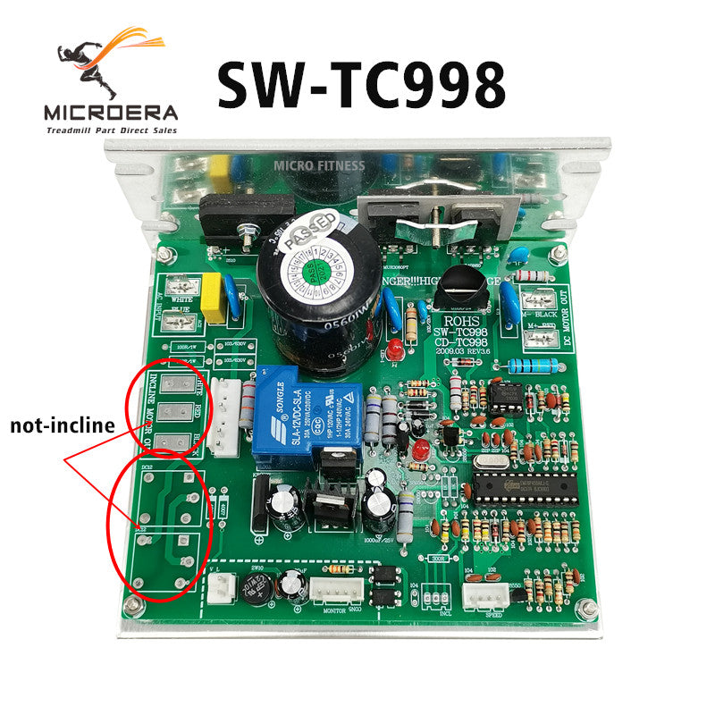 Treadmill Motor Speed Controller Circuit board Control panel SW TC998 CD-TC998