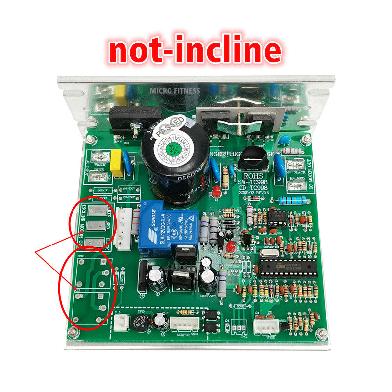 Treadmill Motor Speed Controller Circuit board Control panel SW TC998 CD-TC998